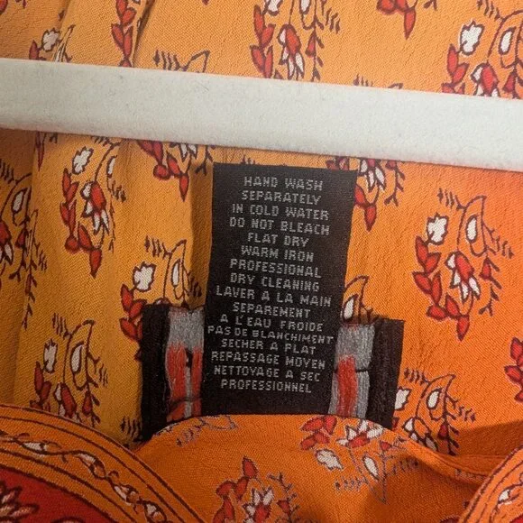 Vintage orange midi slip dress - Picture 10 of 10